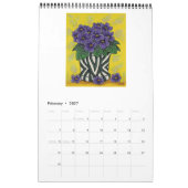 Funky Florals Single Page Calendar Kalender (Feb 2027)
