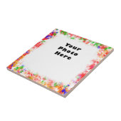 Funky Flower Color Frame Fliese (Seite)