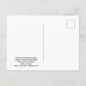 Funky Flowers Postcard Postkarte (Rückseite)