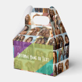 Funky FotoCollage - Bis zu 16 Fotos hinzufügen Geschenkschachtel (Vorderseite)