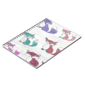 Funky Foxes Pattern Notizblock (Linke Seite)