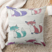 Funky Foxes Throw Kissen (Decke)