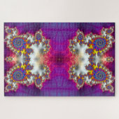 Funky Fractal Holographic Psychedelic Owl Abstract Puzzle (Horizontal)
