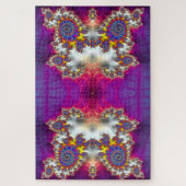 Funky Fractal Holographic Psychedelic Owl Abstract Puzzle (Vertikal)