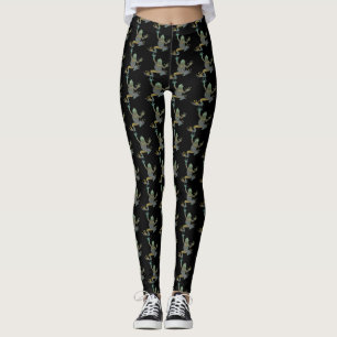 Funky Fraktal Climbing Tree Frog Muster Leggings