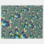 Funky Fraktal Fleecedecke (Vorderseite (Horizontal))