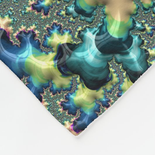Funky Fraktal Fleecedecke (Ecke)