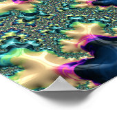 Funky Fraktal Poster (Ecke)