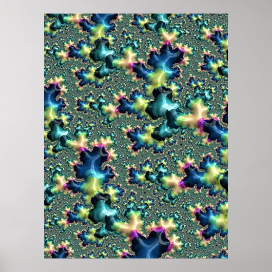 Funky Fraktal Poster (Vorne)