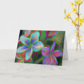 Funky Frangipani Karte (Gelbe Blume)