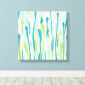 Funky Fresh Grasses Design Wrapped Canvas Leinwanddruck (Insitu (Holzboden))