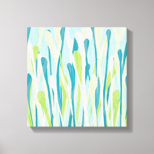 Funky Fresh Grasses Design Wrapped Canvas Leinwanddruck (Vorderseite)