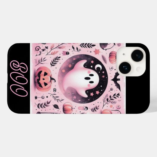 Funky Friendly Boo Spooky Kürbislaternen Pastel Case-Mate iPhone Hülle (Rückseite (Horizontal))