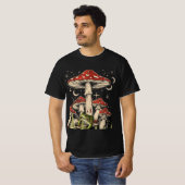 Funky Frog in Boho Retro Style Boho Retro Frog Vib T-Shirt (Vorne ganz)