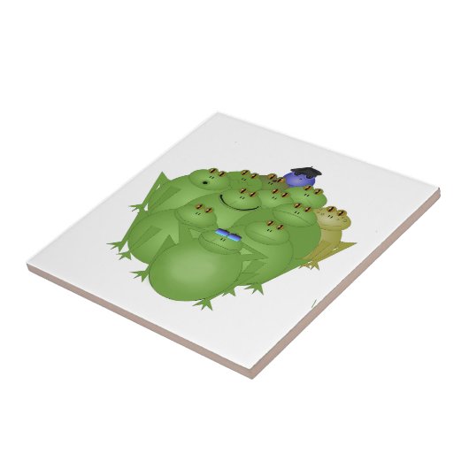 Funky Frogs Keramik Tile Fliese (Seite)