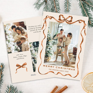 Funky Frohe Weihnachten Boho-Schleifenband 3 Foto