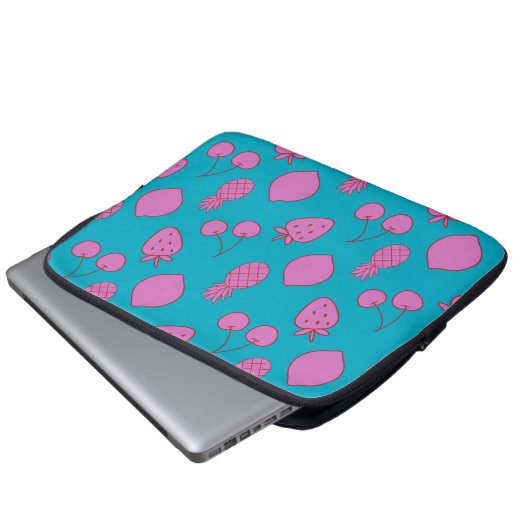 Funky Fruit Pop Laptopschutzhülle (Vorne Knopf)