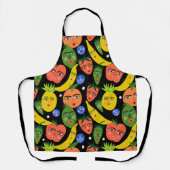 Funky Fruits & Veggies Einzigartiger gesunder Koch Schürze (Vorderseite)