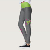 Funky Fun Bloody Zombie Zombie-Angriff gepackt! Leggings (Links)