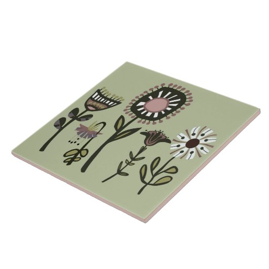 Funky Fun Blume Keramik Kitchenette Fliese (Seite)