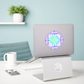 Funky fun boho floral Swirl Design Aufkleber (Laptop auf Schreibtisch)