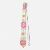 Funky fun chakra floral boho Design Krawatte (Vorderseite)