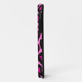 Funky Fun Hot Pink Black Leopard Print Phone Case (Hinten/Links)