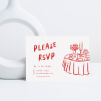Funky Fun Modernes Retro QR Code Hochzeit