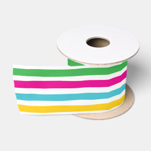 Funky Fun Niedlich Striped Candy Satinband