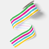 Funky Fun Niedlich Striped Candy Satinband (Rückseite)