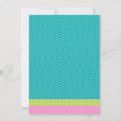 Funky Fun Tee oder Tween Pajama Party Einladung (Rückseite)