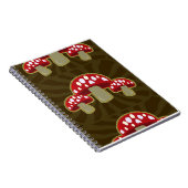 Funky Fungi Mushroom Pattern Notizblock (Rechte Seite)