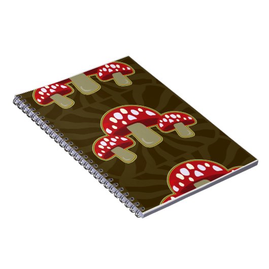 Funky Fungi Mushroom Pattern Notizblock (Rechte Seite)