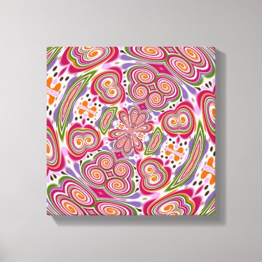 Funky Fungus: Psilocybe Cubensis Leinwanddruck (Vorderseite)