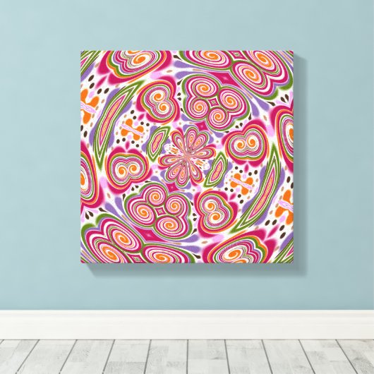 Funky Fungus: Psilocybe Cubensis Leinwanddruck (Insitu (Holzboden))