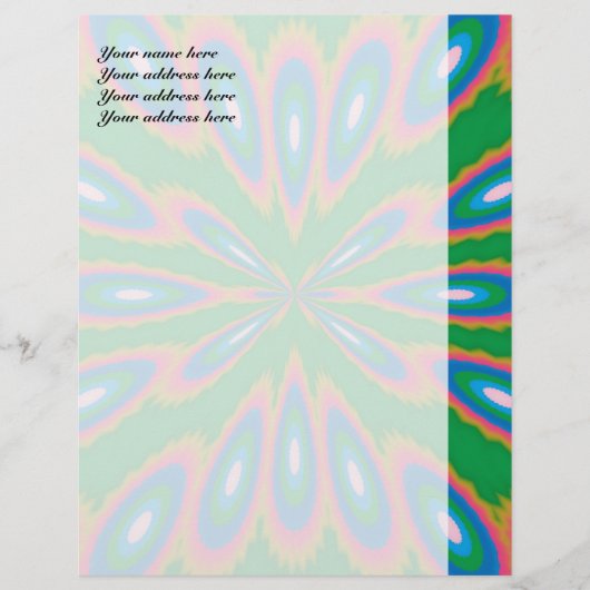 Funky Garden Abstrakt Art Briefbogen (Vorderseite)