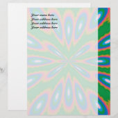 Funky Garden Abstrakt Art Briefbogen (Vorne/Hinten)