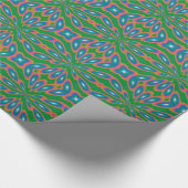 Funky Garden Abstrakt Art Geschenkpapier (Ecke)