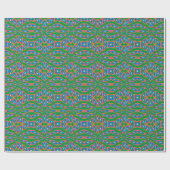 Funky Garden Abstrakt Art Geschenkpapier (Flach)