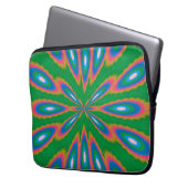 Funky Garden Abstrakt Art Laptopschutzhülle (Vorderseite Links)