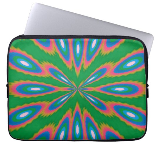 Funky Garden Abstrakt Art Laptopschutzhülle (Vorderseite)