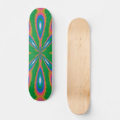 Funky Garden Abstrakt Art Skateboard (Vorderseite)