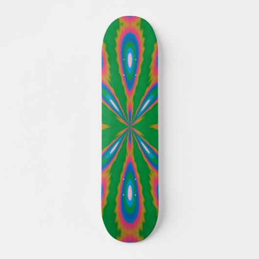 Funky Garden Abstrakt Art Skateboard (Vorne)