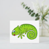 Funky Gecko Postcard Postkarte (Stehend Vorderseite)