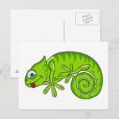 Funky Gecko Postcard Postkarte (Vorne/Hinten)