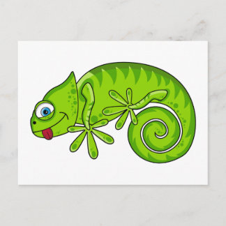 Funky Gecko Postcard Postkarte