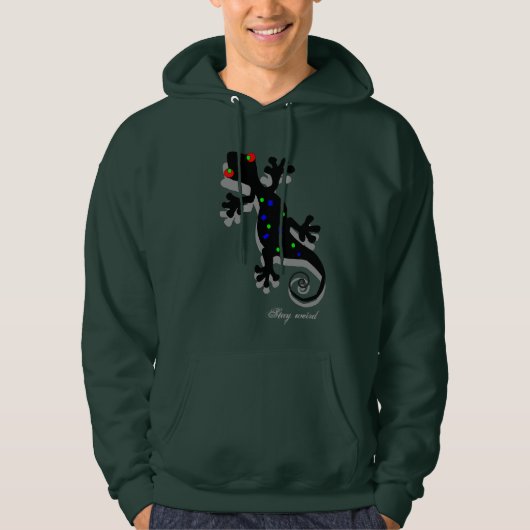 Funky Gecko Sweatshirt für Männer (Vorderseite)