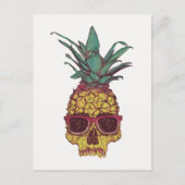 Funky Geek Cool Pineaple Punk Postkarte (Vorderseite)