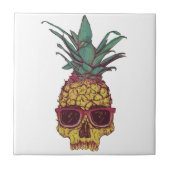 Funky Geek-cooles Ananas-Punk Fliese (Vorderseite)