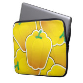 Funky Gelb Pfeffer Laptopschutzhülle (Vorderseite Links)